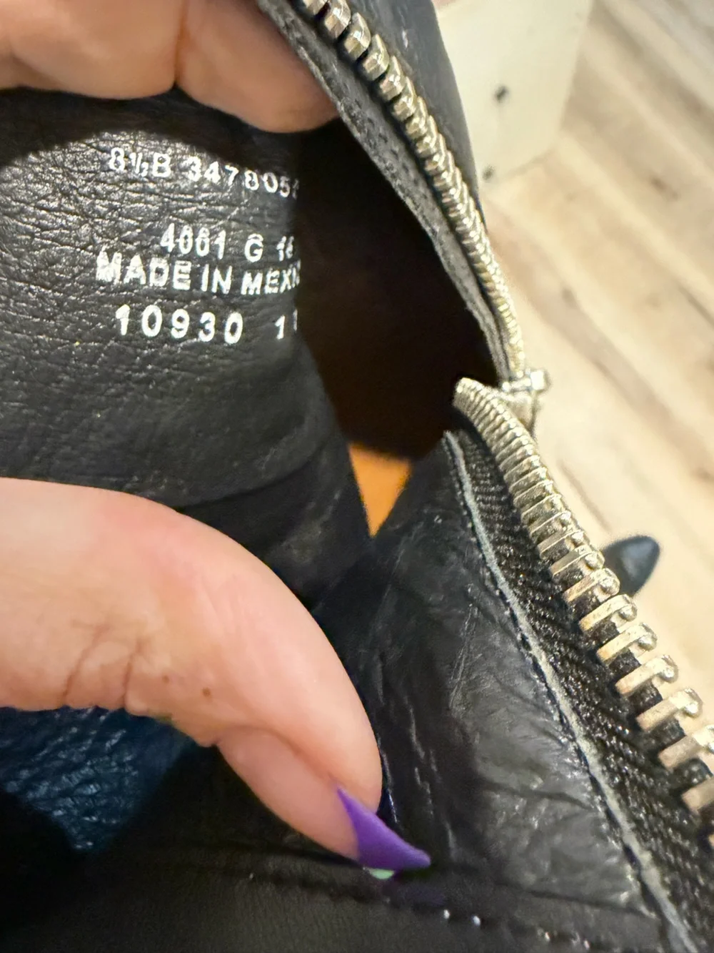 Frye black Demi zip bootie in black